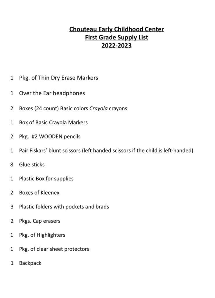 ECC Supply List 22-23