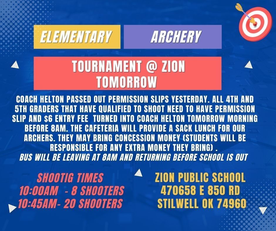 Elementary Zion  Archery Tournament 